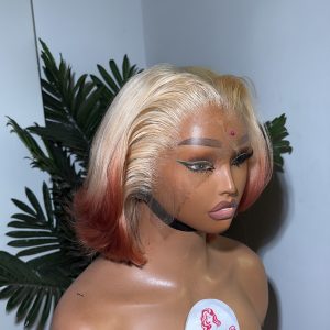 Toks Signature Bob Layers 10” – 13×6 HD Lace Two-Tone Blonde Wig