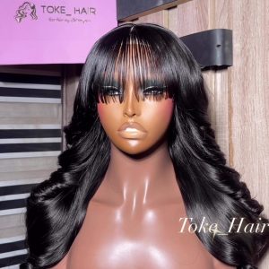 Kira Bounce Wavy Wig 18” – Closure Fringe Wig